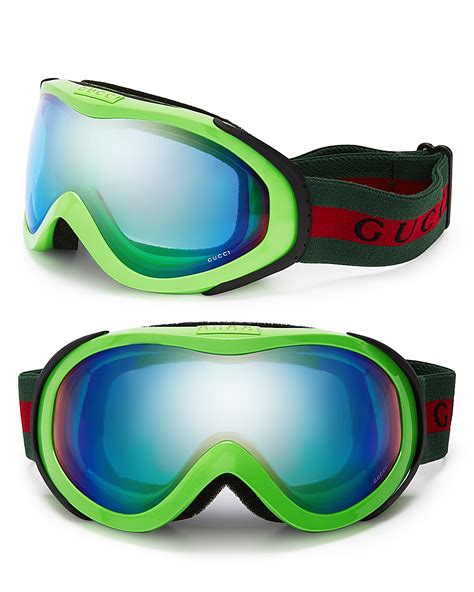 Gucci green ski goggles